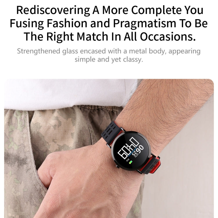 CV08C 1.0 inches TN Color Screen Smart Bracelet IP67 Waterproof, Silicone Watchband, Support Call Reminder /Heart Rate Monitoring /Sleep Monitoring / Sedentary Reminder